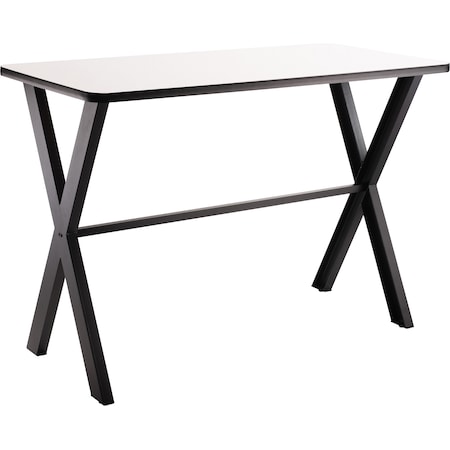 NPS Collaborator Table, 30 X 72, Rectangle, 42 Height W/ Crossbeam, Whiteboard Top